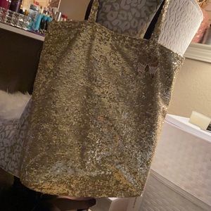 VS gold sequin Angel tote (LIMITED EDITION)